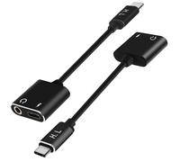 Avizar Adaptador de audio y carga USB tipo C para USB-C y Jack de 3,5 mm hembra