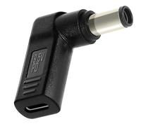 Avizar Adaptador de carga angular USB-C a portátil DELL de 7,4 x 5,0 mm,