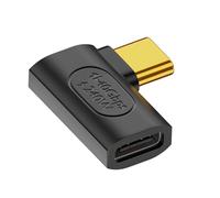Avizar Adaptador USB C macho a hembra en ángulo lateral, 240W 40Gbps 8K,