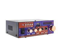 Avizar Amplificador de Audio Estéreo Multifuncional Bluetooth USB SD FM, Violeta