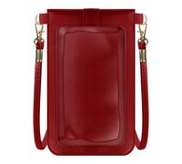 Avizar Bandolera para Smartphone Ventana Táctil con Cordón 1.40m, Rojo