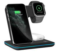 Avizar Base de carga por inducción para iPhone, Apple Watch y AirPods Diseño vertical