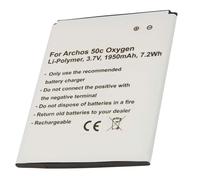 Avizar, Batería de repuesto para Archos 50c Oxygen Li-ion 3.7V 1950mAh