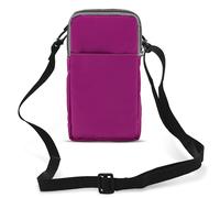 Avizar Bolsa riñonera de tela Smartphone con Mosquetón 2 bolsillos, Rosa