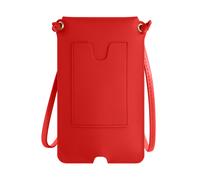 Avizar Bolso Bandolera Smartphone con Espacio Tarjetas Polipiel, Rojo