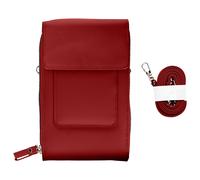 Avizar Bolso Bandolera Smartphone en Polipiel Cordel 130cm, Rojo