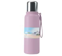 Avizar Botella isotérmica de acero inoxidable de 350 ml, hermética, Rosa