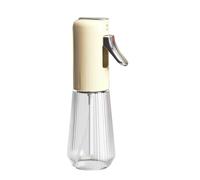 Avizar Botella Pulverizadora de Aceite 280ml en Vidrio con Gatillo Cromado, Beis