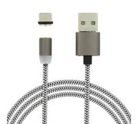 Avizar Cable USB con cabezal magnético + 2 Conectores USB tipo C magnéticos