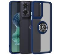 Avizar Carcasa anillo para Motorola Moto G35 Apoyo integrado, Azul noche