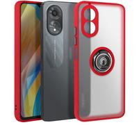 Avizar Carcasa anillo para Oppo A38 Apoyo integrado, Rojo