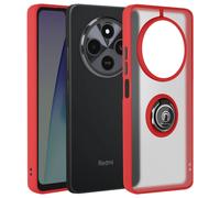 Avizar Carcasa anillo para Xiaomi Redmi 14C Apoyo integrado, Rojo