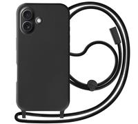 Avizar Carcasa con cordón para iPhone 16 Silicona Soft touch,