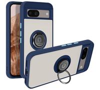 Avizar Carcasa Google Pixel 8a bimaterial Anillo Soporte vídeo, Azul noche