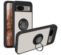 Avizar Carcasa Google Pixel 8a bimaterial Anillo Soporte vídeo, Negro