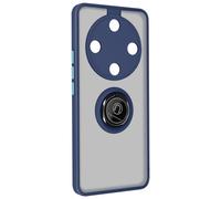 Avizar Carcasa Honor Magic 6 Lite 5G bimaterial Anillo Soporte vídeo, Azul noche