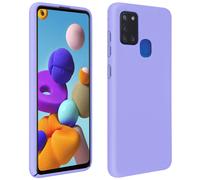 Avizar Carcasa para Galaxy A21s Semirrígida Mate Silicona, Violeta