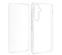 Avizar, Carcasa para Galaxy A55 Silicona Cristal Templado 9H Contorno
