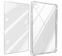 Avizar, Carcasa para Galaxy Tab A9 Plus Silicona Cristal Templado 9H