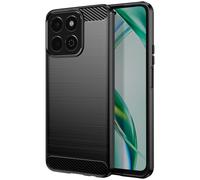 Avizar Carcasa para Honor 200 Smart Silicona Diseño Carbono Cepillado,