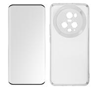 Avizar Carcasa para Honor Magic 5 Pro Silicona Cristal Templado 9H,