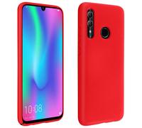 Avizar Carcasa para Huawei P Smart 2019 Semirrígida Mate Suave Silicona, Rojo
