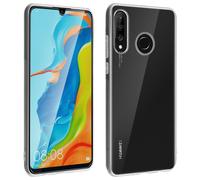 Avizar Carcasa para Huawei P30 Lite + cristal templado, Transparente