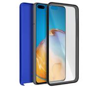 Avizar Carcasa para Huawei P40 Pro Silicona + Trasera policarbonato, Azul