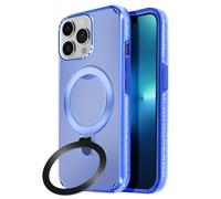 Avizar Carcasa para iPhone 13 Pro Max - Anillo soporte plegable, Azul