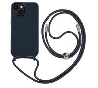 Avizar Carcasa para iPhone 14 Plus Semi rígida con Collar 80 cm Cordón, Azul