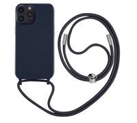 Avizar Carcasa para iPhone 14 Pro Max Semi rígida con Collar 80 cm Cordón, Azul