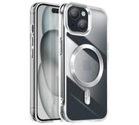 Avizar Carcasa para iPhone 15 Elegante y refinado, Plata