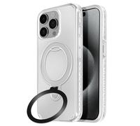 Avizar, Carcasa para iPhone 15 Pro Antichoque -Anillo soporte plegable