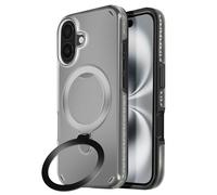 Avizar, Carcasa para iPhone 16 Antichoque - Anillo soporte plegable