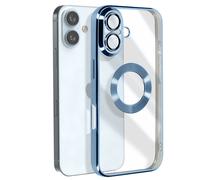 Avizar Carcasa para iPhone 16 Antigolpes Serie Glam, Azul