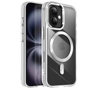 Avizar Carcasa para iPhone 16 Plus Elegante y refinado, Plata