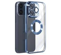 Avizar Carcasa para iPhone 16 Pro Antigolpes Serie Glam, Azul