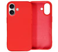 Avizar Carcasa para iPhone 16 Semirrígido Soft-touch, Rojo