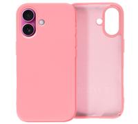 Avizar Carcasa para iPhone 16 Semirrígido Soft-touch, Rosa claro