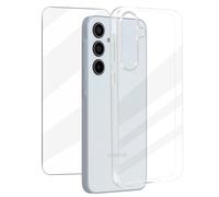 Avizar, Carcasa para Samsung Galaxy A35 Silicona Cristal Templado 9H Contorno