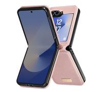 Avizar, Carcasa para Samsung Galaxy Z Flip 6 Cuero Vegano, Diseño Fino