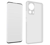 Avizar Carcasa para Xiaomi 13 Lite Silicona Cristal Templado 9H,