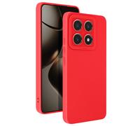 Avizar Carcasa para Xiaomi 14T Pro Alfombra con cámara protegida, Rojo