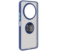 Avizar Carcasa para Xiaomi Redmi A3 bimaterial Anillo Soporte vídeo, Azul oscuro