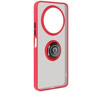 Avizar Carcasa para Xiaomi Redmi A3 bimaterial Anillo Soporte vídeo, Rojo