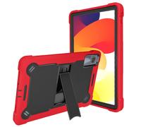 Avizar Carcasa para Xiaomi Redmi Pad SE / Pad 2 con soporte, Negro / Rojo