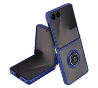 Avizar Carcasa plegable para Samsung Galaxy Z Flip 7 con anillo magnético, Azul