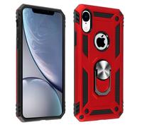 Avizar Carcasa protectora para iPhone XR con anillo-soporte magnético, Rojo