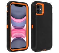 Avizar Carcasa protectora para iPhone XR rígida multicapas Bumper, Naranja