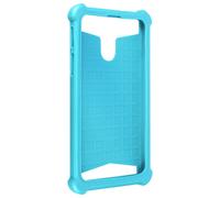Avizar Funda Silicona Efecto Cuero Turquesa para Smartphones 5" a 5.3"